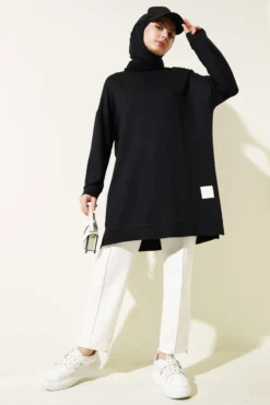 Alternative view of Basic Tunic Black