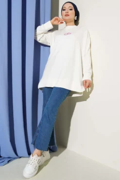 Alternatieve weergave van Printed Tunic Ecru