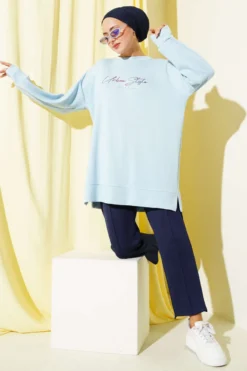 Alternatieve weergave van Printed Tunic Baby Blue
