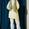 Side-Slit Belted Tunic Yellow - Afbeelding 3