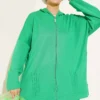 Loyşa Button-Side Cardigan Two-Piece Set Green al por mayor clothing set view 2 - Hicabistan fábrica Turquía