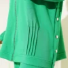 Loyşa Button-Side Cardigan Two-Piece Set Green al por mayor clothing set view 4 - Hicabistan fábrica Turquía