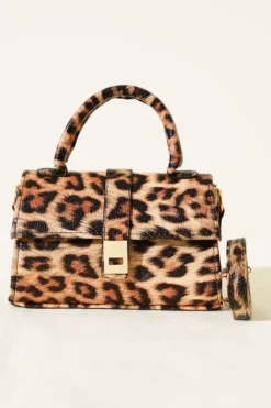 Vista alternativa di Magnetic Handbag Leopard