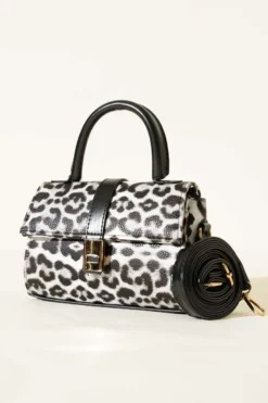 Magnetic Handbag Leopard Black