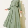 Metal Button Dress Set wholesale clothing set - Hicabistan Turkey factory