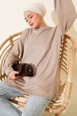 Mini Stone Embellished Tunic Mink
