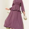 Shirt Collar Skirt Set wholesale clothing set - Hicabistan Turkey factory