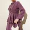 Shirt Collar Skirt Set wholesale clothing set view 2 - Hicabistan Turkey factory