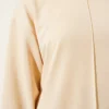 Basic Two-Piece Set with Front Cutout Beige wholesale clothing set view 4 - Hicabistan Turkey factory