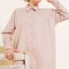 Long Shirt with Stone Detail Stone