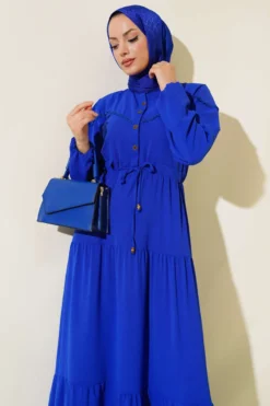 Alternative view of Half Button Front Layered Dress