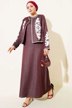 Alternative view of Embroidered Detail Jacket Dress Set
