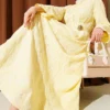 Embroidered Waist Belt Dress with Gold Accessories Yellow wholesale dress - Hicabistan Turkey factory