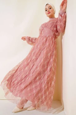 Alternative view of Embroidered Tulle Dress