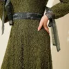 Glitter Sequin Evening Dress Khaki wholesale dress view 4 - Hicabistan Turkey factory