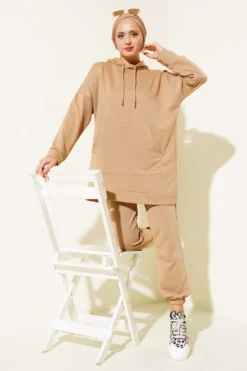Hooded Two-Piece Set بالجملة clothing set - Hicabistan مصنع تركيا