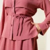 Detailed Piece Belted Skirt Ayrobin Set Großhandel clothing set view 4 - Hicabistan Türkei Fabrik
