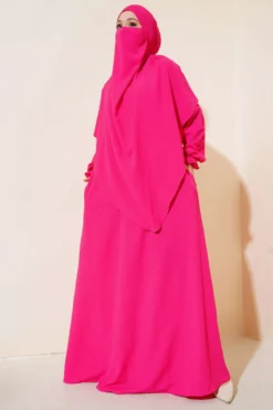 Shawl Abaya Fuchsia