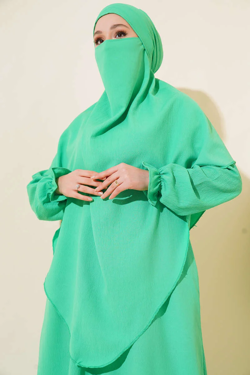 Shawl Abaya Green - Image 2