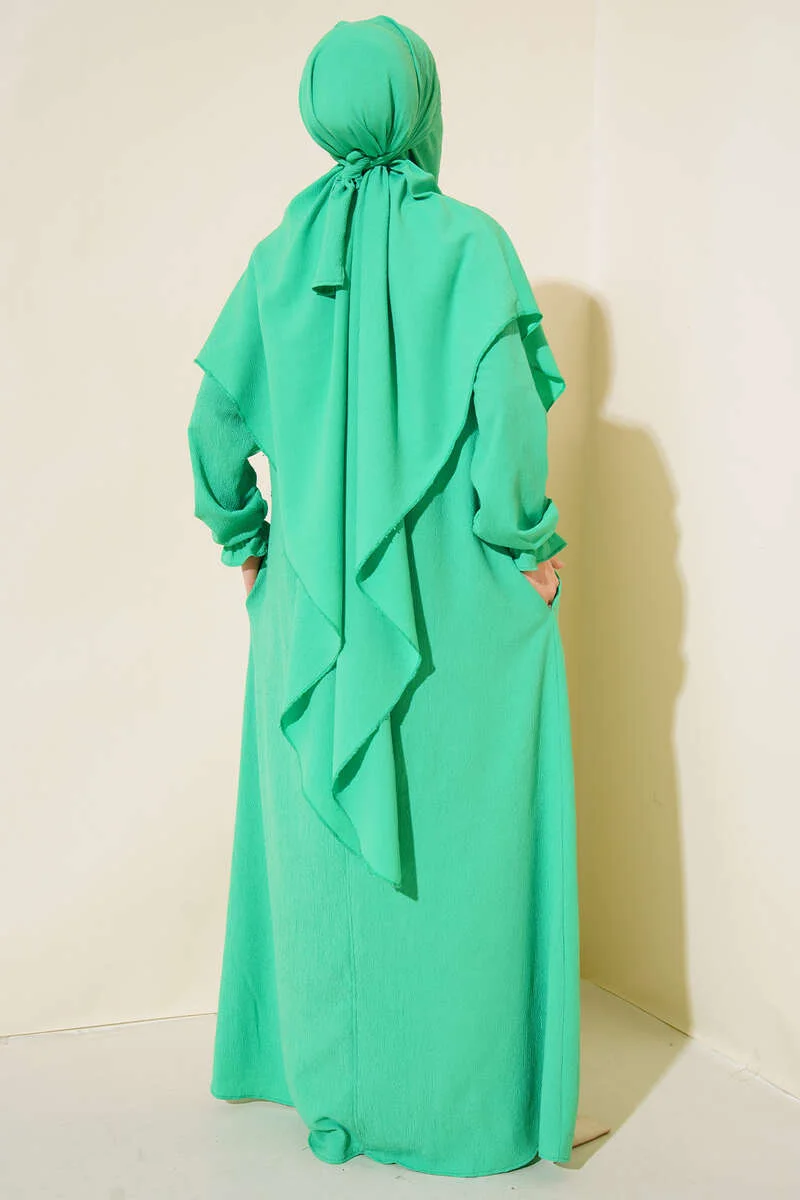 Shawl Abaya Green - Image 3