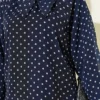 Polka Dot Tie Neck Chiffon Tunic Navy Blue بالجملة tunic view 4 - Hicabistan مصنع تركيا