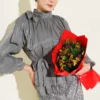 Sequin Skirt Evening Suit Grey Großhandel clothing set view 2 - Hicabistan Türkei Fabrik