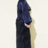 Sequin Skirt Evening Suit Navy Blue wholesale clothing set view 3 - Hicabistan Turkey factory