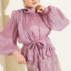 Sequin Skirt Evening Suit Powder Pink al por mayor clothing set view 2 - Hicabistan fábrica Turquía