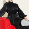 Sequin Skirt Evening Suit Black all'ingrosso clothing set view 2 - Hicabistan fabbrica Turchia