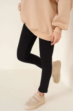 Regular Fit Stretch Pants Black