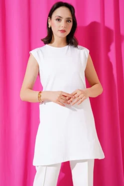 Alternative Ansicht von Sleeveless Cotton Undergarment White
