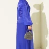 Stone Embellished Balloon Sleeve Evening Dress al por mayor dress view 3 - Hicabistan fábrica Turquía