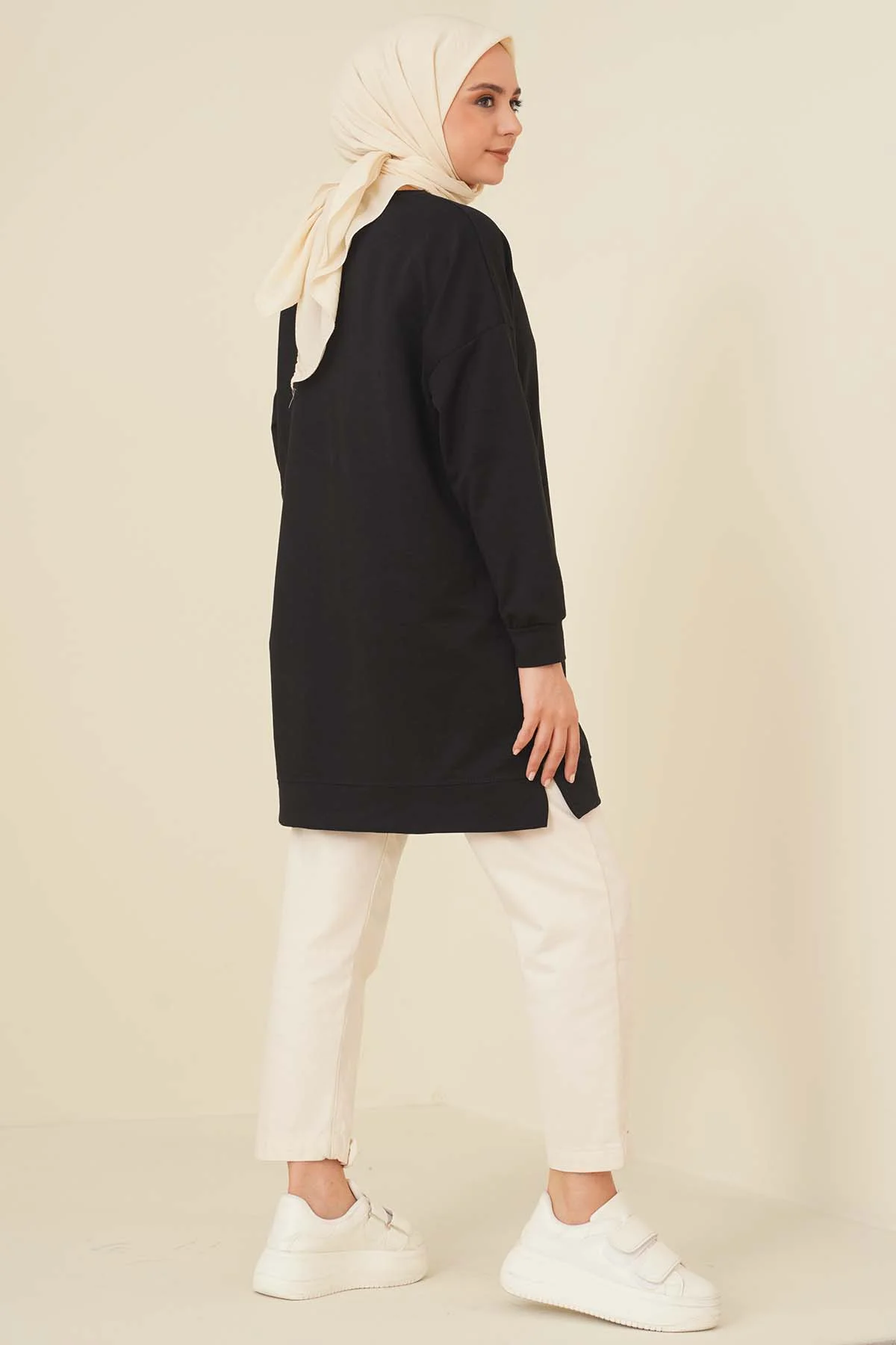 Oversized Patch Tunic Black – Bild 3
