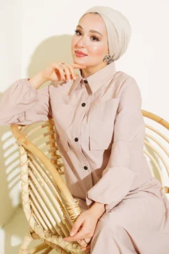 Alternative view of Buttoned Skirted Parachute Two-Piece Set