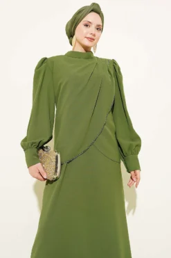 Alternative view of Stone Detail Jumpsuit Set Khaki