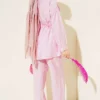 Stone-Embellished Tunic Set Pink بالجملة clothing set view 3 - Hicabistan مصنع تركيا