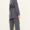 Stone Buckle Belted Two-Piece Set wholesale clothing set view 3 - Hicabistan Turkey factory