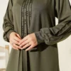 Stone Embellished Loysha Two-Piece Set Khaki en gros clothing set view 4 - Hicabistan usine Turquie