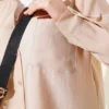 Single-Breast Pocket Shirt Two-Piece Set Beige en gros clothing set view 4 - Hicabistan usine Turquie