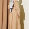V Stone Embellished Tencel Skirt Set Stone al por mayor clothing set view 3 - Hicabistan fábrica Turquía