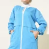 Zip-Up Two-Piece Set with Ribbed Collar Blue wholesale clothing set view 2 - Hicabistan Turkey factory