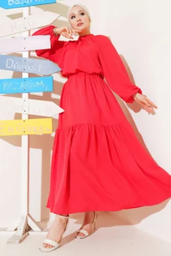 Gathered Collar Skirted Two-Piece Set