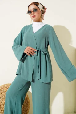 Alternative view of Side Tied Ayrobin Two-Piece Set Mint