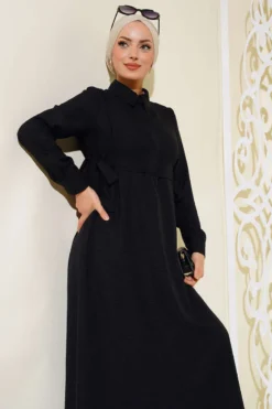 Alternative view of Side Tied Dress Black