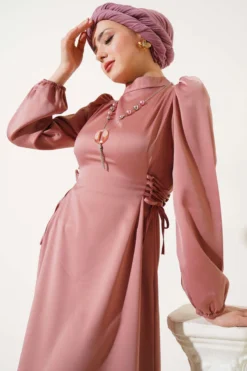 Alternative view of Side Tie Satin Dress