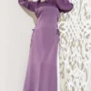 Satin Dress with Side Tie