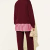 Half Buttoned Mixed Set Burgundy Großhandel clothing set view 3 - Hicabistan Türkei Fabrik