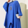Asymmetric Cut Batwing Sleeve Two-Piece Set Großhandel clothing set view 2 - Hicabistan Türkei Fabrik