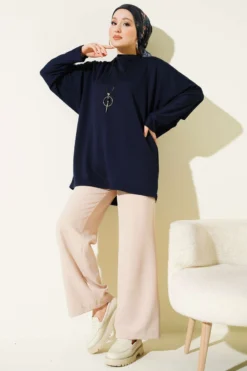 Vista alternativa di Batwing Basic Tunic Navy Blue