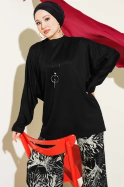 Vista alternativa di Batwing Basic Tunic Black